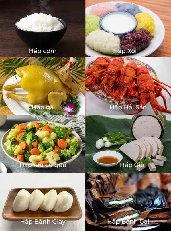 Chế biến tất cả các món hấp với tủ nấu cơm BepAZ