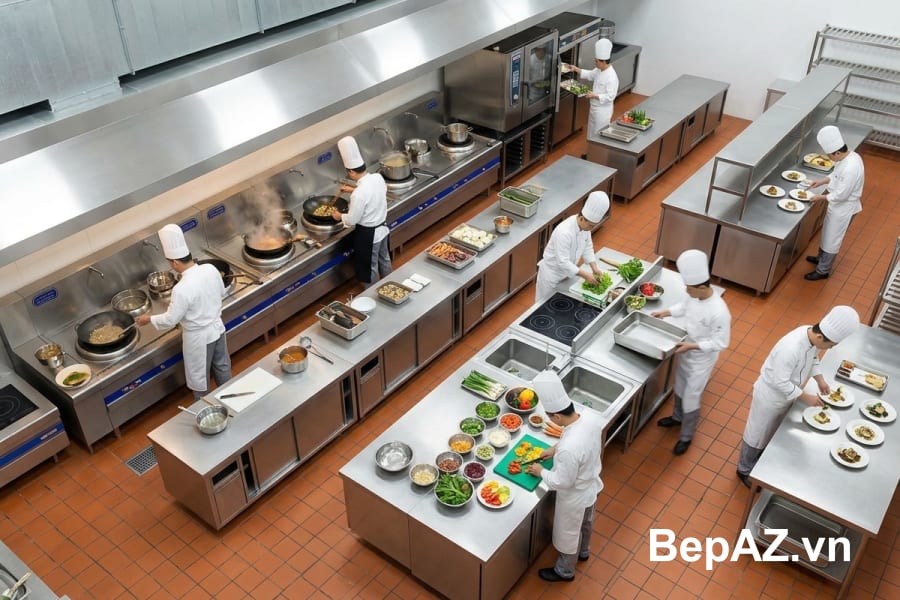 Setup bếp trung tâm (Central Kitchen)