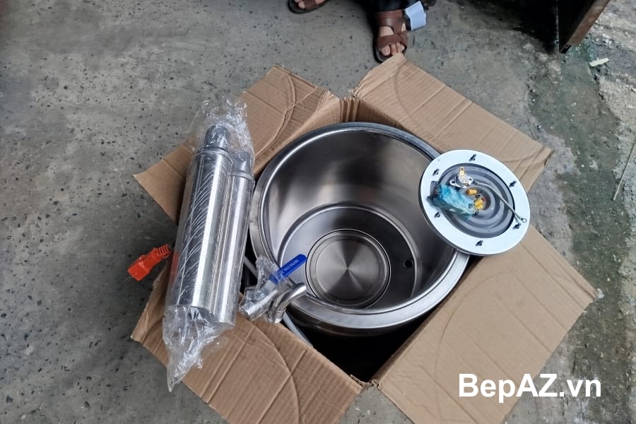 Nồi nấu phở 30L Inox 304 - Hàng sẵn, test kỹ, giao ngay!