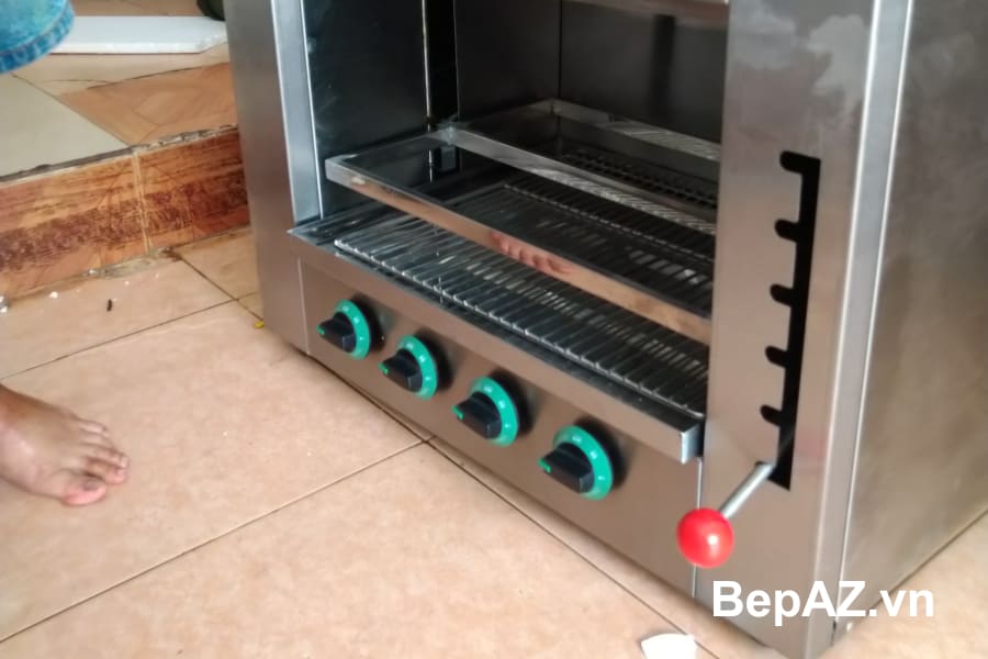 🚀 Giải pháp nướng không khói - Lò Salamander 4 họng
