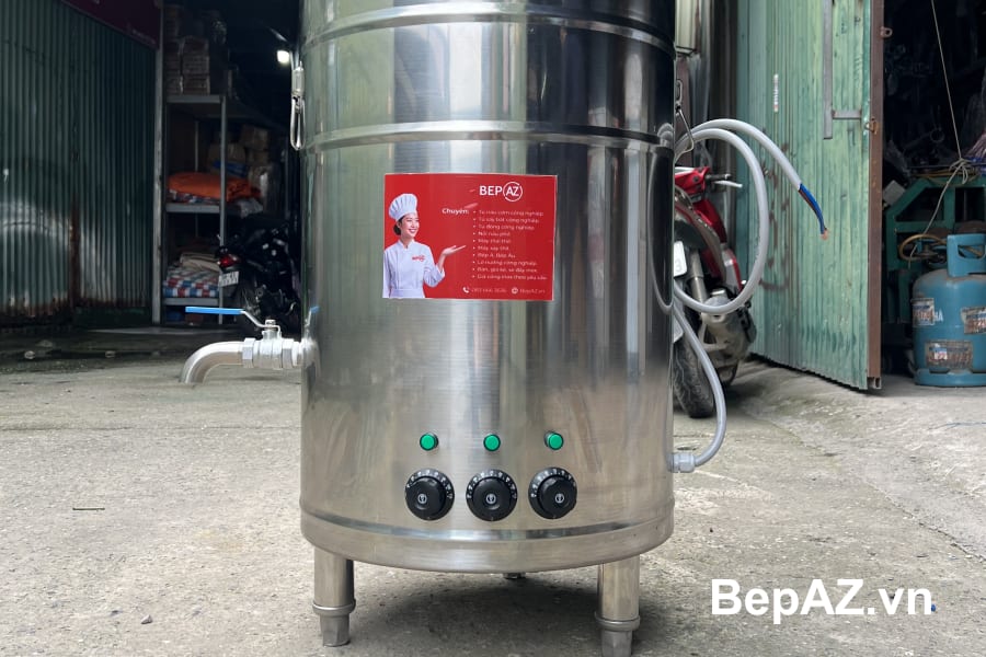 Bàn giao nồi phở điện 70 lít