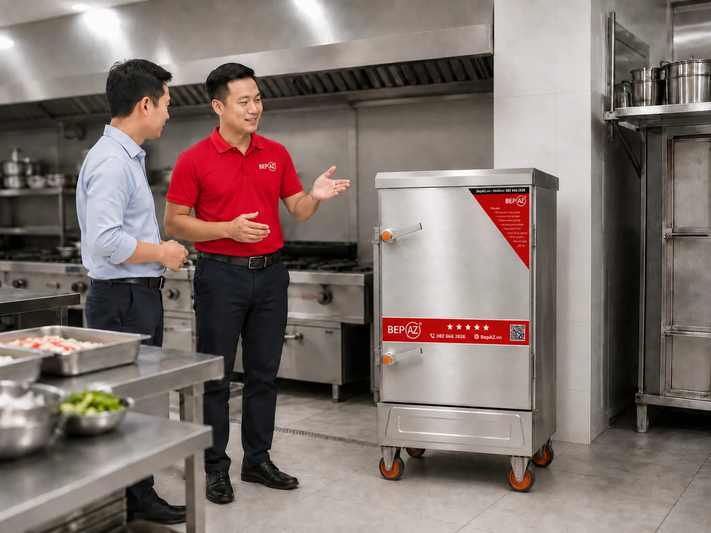 Tư vấn chọn tủ nấu cơm công nghiệp 8 khay BepAZ
