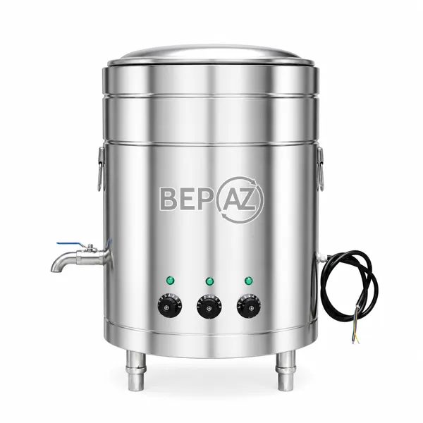 Nồi nấu phở mâm nhiệt 100 lít inox bền đẹp, 3 đĩa nhiệt, BepAZ - NPM100