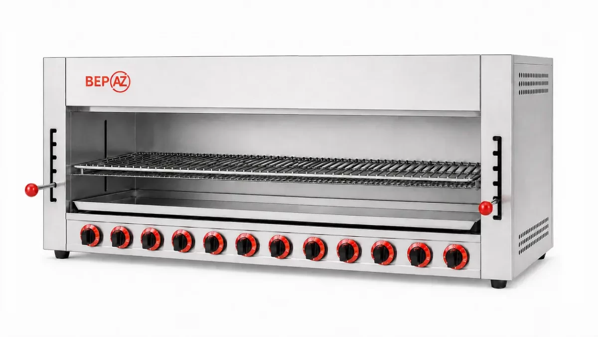 Bếp lò nướng Salamander BepAZ S12G 12 họng gas cho nhà hàng lớn