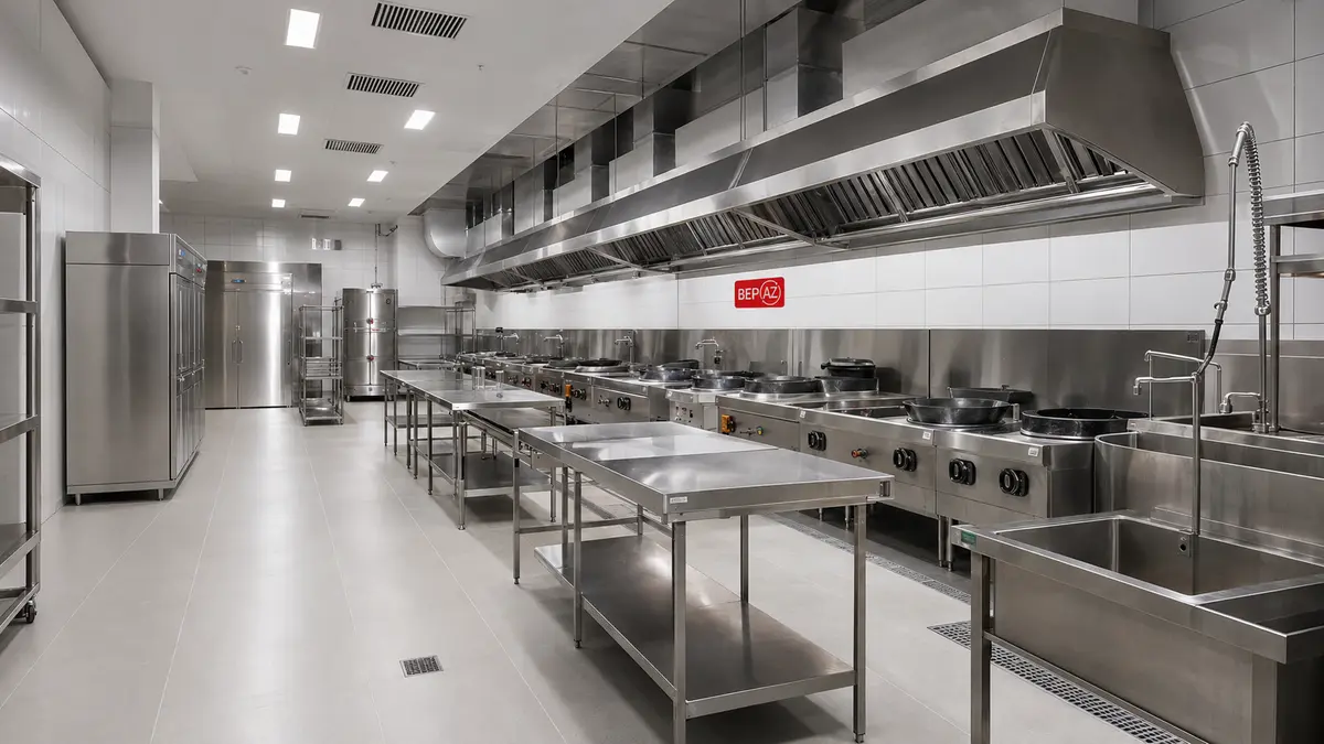 BepAZ tư vấn báo giá và triển khai bếp công nghiệp trọn gói từ thiết kế đến lắp đặt