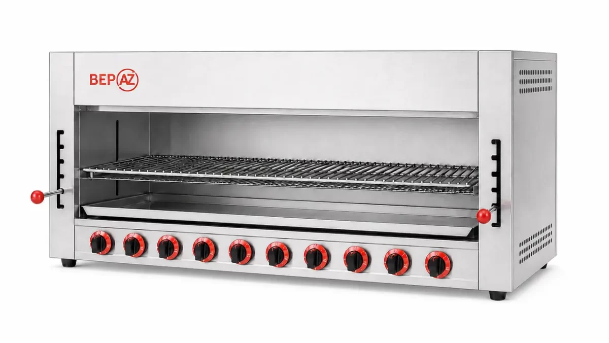 Bếp lò nướng Salamander BepAZ S10G 10 họng gas cho quán nướng công suất lớn