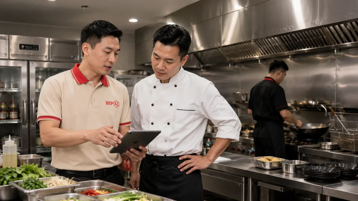 BepAZ tư vấn giải pháp bếp công nghiệp cho nhà hàng quán ăn quán nhậu