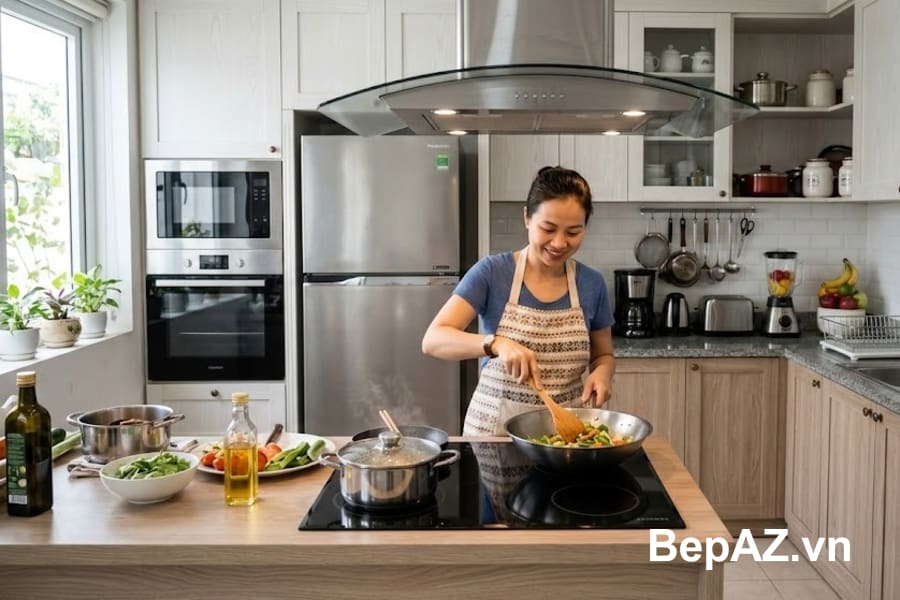 Thiết kế không gian bếp gia đình tối ưu