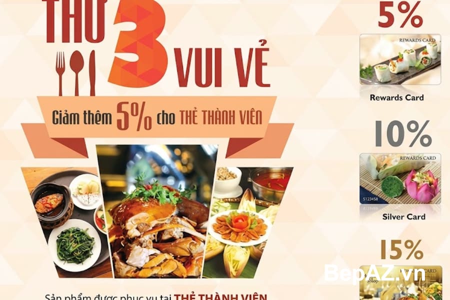 Tổng hợp các nhà hàng giảm giá hấp dẫn lên tới 50% tại Hà Nội