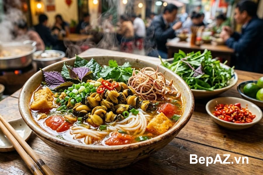 Bát bún ốc phố cổ Hà Nội truyền thống